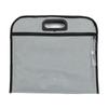 Shude A4 Bolsa de archivo portátil lona cremallera bolsa de información Oxford impermeable bolsa de conferencia negocios doble bolsa de almacenamiento