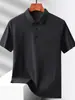 26 blusas de verão populares novas de manga curta, soltas, casuais, estilosas camisas POLO masculinas, respiráveis, cor sólida, com gola de lapela