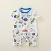 Mameluco Delgado de Verano para Bebé, Ropa de Bebé de Algodón Puro Clase A, Pelele con Aire Acondicionado para Niños, Mameluco Sin Costuras