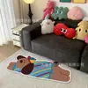 Tapete de Imitação de Caxemira com Manchas em Formato de Alienígena para Dachshund, para Uso Doméstico, Sofá da Sala, Tapete Decorativo Resistente ao Desgaste, Manta Refrescante para Cabeceira do Quarto