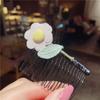 Peine para el cabello con artefacto para romper el cabello de niños, horquilla para el cabello con acabado de flequillo, accesorios para el cabello de verano, tocado con horquilla para mujer
