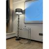 Lámpara de Pie Sala de Estar Dormitorio Mesita de Noche Estudio Sofá Norte Bola de Acero Inoxidable ns Bola de Cuerda Creativa Bola de Acero Lámpara de Mesa Vertical
