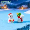 Paisagem em miniatura de comércio exterior transfronteiriço, Papai Noel criativo, alce, bola de cristal, paisagem, acessórios de decoração DIY, pequenos enfeites