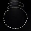 Accesorios Sexys Cadena Corporal para Bikini con Pedrería de Lujo, Colgante de Corazón con Lazo de Diamante, Cadena para el Pecho, Cadena para la Cintura para Mujer