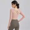 Ropa de Yoga para Mujer 2026 Nuevo Estilo Tops de Manga Larga para Yoga Ropa Deportiva para Fitness y Entrenamiento Traje Transpirable Profesional para Pilates