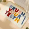 Temu Felpudo Creativo Letra Cachemira Sintética para Piso Baño Antideslizante Felpudo de Entrada Pasillo Felpudo para Piso