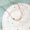 Colar de pedra transfronteiriço Amazon cross-generated joias de presente para mulheres de Ação de Graças corrente de clavícula personalizada fabricantes atacadistas