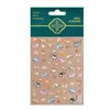 Redanco Nuevo 5D Estampado Dibujos Animados Gato Galleta Carcasa Luz Uñas Arte Pegatina Uñas Estéreo Pegatina Dr-1192