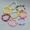 Nuevo conjunto de collar de corazón de colores para niños, collar y pulsera de princesa para niñas, juego de 2 piezas, accesorios lindos y adorables, al por mayor