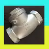 Válvula de retenção de rosca de aço inoxidável H14W válvula de retenção de rosca interna 4 minutos 6 minutos 1 polegada oscilante Horizontal Horizontal Horizontal válvula de retenção