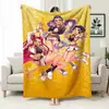 Manta de Sofá de Oficina Temática de Caza de Grupo Femenino de Kpop, Manta Estampada de Franela, Manta para Siesta de Mercancía Transfronteriza, Manta Cubierta