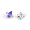 Brincos Pequenos de Dirigível de Titânio F136 com Zircônia 5A Joias para Piercing de Liga de Titânio G23 Unhas de Osso da Orelha Unhas Cocleares Unhas do Nariz Unhas do Lábio