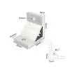 Ángulo Extruido Asiento de Ángulo de Aluminio Engrosado Código de Ángulo de Aluminio Pieza de Ángulo de Aluminio de 90 Grados Conector de Perfil de Aluminio 4080 Ángulo de Aluminio Reforzado 4040 Otros