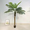 Girassol marrom artificial coqueiro girassol leque decoração de bonsai para interior girassol de cauda solta decoração de janela girassol de agulha atacado de fábrica