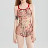 Traje de baño para mujer, sensación de alta gama, nuevo estilo 2026 con almohadillas en el pecho para piscinas y aguas termales, deslumbrante y adelgazante