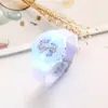 Reloj para Niños Guardería Niñas Reloj Electrónico Reloj de Juguete Arcoíris Luminoso Pequeña Princesa Celebridad de Internet Reloj con Flash