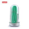 Grau alimentício de silicone palha definir cor spot reutilizável dobrável portátil de alta temperatura criativa palha atacado