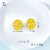 Pastel de Luna Filigrana Hueca Accesorios para Joyería DIY Cubo de la Fortuna Chapado en Oro Antiguo Cuentas Flor de Loto Chapado en Oro Estilo Chino Retro Arte