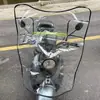 Carro elétrico motocicleta pára-brisa placa transparente ampliada bateria carro frente chuva pára-brisa quatro estações pára-brisa