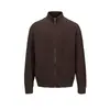 Ropa Vintage Yidao Otoño 2026 Nuevo Estilo Retro Americano Old Money Chaqueta Cardigan de Punto Trenzado Espiga con Cuello Alto para Hombre