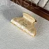 Pinza de garra de acetato estilo coreano Alan, tamaño mediano clásico, para peinados semi-recogidos, accesorio para el cabello tipo pinza de tiburón elegante y exquisito para la parte trasera de la cabeza