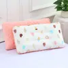 Almohada de Algodón de Dibujos Animados para Niños Almohada de Terciopelo para Calmar Bebés Almohada para Dormir Guardería Siesta Lavable Protección de la Columna Cervical