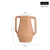 Estilo Nórdico Morandi Linhas Irregulares Textura de Borracha Esmalte Cerâmica Vaso Sala de Estar Sala de Jantar Armário de TV Decoração