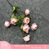 Tulipán Rosa Mesa Hotel Ramo Estilo Europeo Boda Rosa Claro Arreglo de Flores Artificiales Arreglo Floral Guía de Carretera