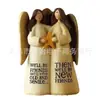 Figura de Ángel Amigo Transfronterizo Estatua de Amistad Navideña Adornos para el Hogar Artesanías de Resina