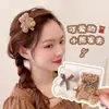 Pinza de Pelo de Oso de Felpa para Otoño e Invierno Pinza Lateral para Niñas Accesorios para el Cabello Tocado Pinza para Flequillo Pinza Pequeña Empujar