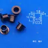 M10 Parafuso Isolante de Nylon Bucha Isolante Arruela de Transistor Bucha Plástica Bucha de Revestimento Tipo T Côncavo-Convexo Bucha de Degrau
