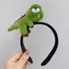 Diadema de Animal de Peluche de Dibujos Animados, Diadema de Dinosaurio Linda y Divertida, Accesorios para Actuaciones, Accesorio para el Cabello para Lavarse la Cara para Mujeres, Antideslizante