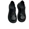 Sandalias huecas de suela gruesa para mujer 2026 nuevo estilo de verano, zapatos romanos de punta cerrada que aumentan la altura, mocasines transpirables y no sofocantes