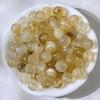 Atacado 10mm resina imitação de pedra natural contas redondas imitação de cristal contas soltas diy artesanal frisado pulseira colar material