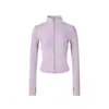 Chamarra Adelgazante de Manga Larga para Mujer, Cuello Alto, Cierre de Cremallera, Secado Rápido, Transpirable, Ropa Exterior para Correr y Fitness, Camiseta de Secado Rápido para Mujer