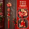 Decoração de Ano Novo 2026 Pingente Ano Novo Chinês Ano do Cavalo Atmosfera Festiva Festival da Primavera Nó Chinês Cordão de Pimenta Fogos de Artifício Decoração para Pendurar na Parede