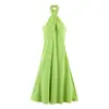 Vestido Midi Elegante con Cuello Halter para Mujer Estilo Europeo y Americano Transfronterizo 2026 Nueva Moda Temperamento Elegante 7894712 7004709