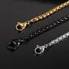 Comercio Exterior Personalizado Estilo Europeo y Americano Hacha Vikinga de Doble Cabeza para Hombre Lobo Cuervo de Doble Cara Titanio Acero Colgante Joyería Collar Venta al por Mayor