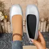 Comercio exterior transfronterizo talla grande 2026 nuevo color liso casual trabajo moda slip-on perezoso zapatos de mujer