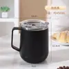 Vaso de Agua con un Toque de Lujo Ligero y de Alta Gama para Oficinistas y Estudiantes, Taza de Acero Inoxidable con Alto Valor Estético para Chicas, Vaso de Agua Aislado con Popote