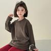 Tutu Elefantito Ropa Infantil Tops para Niñas 2026 Nuevo Otoño e Invierno Infantil Camiseta Suave Versátil Camiseta Térmica Base Cálida