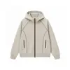 Comercio Exterior Al por Mayor Otoño e Invierno Nuevo Sudadera con Capucha para Hombre Estilo Americano Moderno Bloque de Color Cárdigan Chaqueta con Capucha Sudadera Unisex