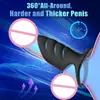 Anillo de Semen Aile Lock Anillo Vibrador Eléctrico de Silicona Dispositivo de Masaje Masturbación del Pene Masculino Juguete Sexual para Adultos