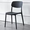 Cadeira de plástico simples cadeira de jantar nórdica cadeira de plástico cozido cadeira de encosto quadrado cadeira de casa para adultos cadeira de lazer de café