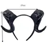 Accesorios de Halloween Disfraz Cuernos de Oveja Simulación Diadema Cabeza de Diablo Oscuro Cosplay Headwear Fiesta Casa Embrujada Accesorios de Cuernos