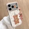 Funda para iPhone 18 Pro Max con Temática de Oso de Cumpleaños, Cubierta Anticaídas de Piel de Cordero para Apple 16, Modelos Unisex 15