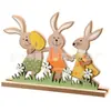 Coelhinho da Páscoa Artesanato em Madeira Jogo Infantil Decoração de Madeira Mesa de Páscoa Decoração de Madeira Coelho de Madeira
