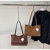 Bolso Tote de Hombro de Cuero con Estampado de Leopardo Retro de Nicho, Nuevo de Moda para Principios de Otoño 2026, Versátil, para Viajes Cortos, Gran Capacidad