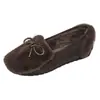 Sapatos Mary Jane Peludos Cinza Estilo Francês para Mulheres, Uso Externo, Forrados com Lã, Slip-Ons Quentes, Novos Sapatos de Algodão Outono e Inverno 2026