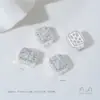 Fuerte retención de color oro de 14 quilates incrustado circonita redonda gota de agua geométrica porosa cuentas doble fila DIY hecho a mano accesorios de cuentas